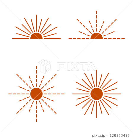 set of sun signs 129553455