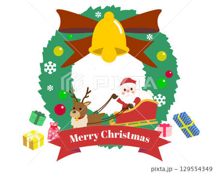 クリスマスのリース クリスマスのリース 129554349