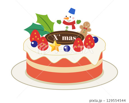 クリスマスケーキ 129554544