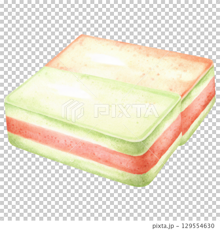 Delicious food with layers of vibrant colors and flavors clipart isolated on transparency background 129554630