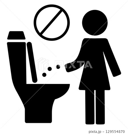 Symbolic restroom sign with male figure and no smoking icon Symbolic restroom sign with male figure and no smoking icon 129554870