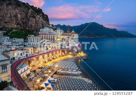 Atrani & Sunset 129555287
