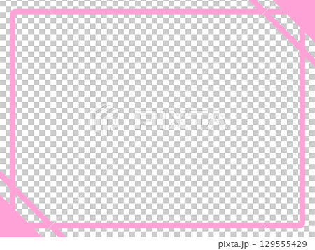 簡約粉紅橫框4粉紅色 129555429