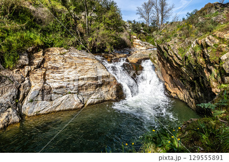Cascata do Pego do Inferno waterfall in Azenha nova, Portugal 129555891