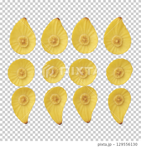 Plantain Chips - Crispy, thinly sliced fried plantains, often served with a sprinkle of sea salt or chili powder, offering 129556130