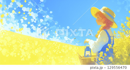 物思いにふける女の子 物思いにふける女の子 129556470