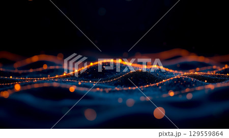 Colorful waves of light create a mesmerizing abstract visual display in a dark space Colorful waves of light create a mesmerizing abstract visual display in a dark space 129559864