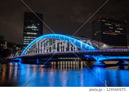 [東京都]永代橋の夜景 129560975