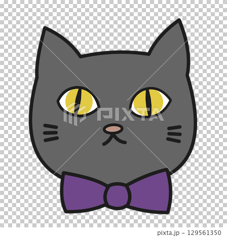 Cat with ribbon Cat with ribbon 129561350