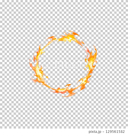 火環圓形效果、裝飾、材質、外殼、無背景 火環圓形效果、裝飾、材質、外殼、無背景 129561582