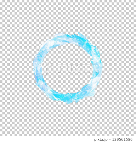 冰環效果、裝飾、材質、外殼、無背景、冰凍環 129561586