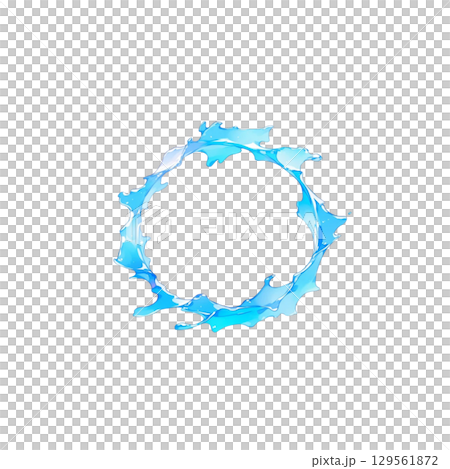 Water circular effect, decoration, material, enclosure, no background, design 129561872
