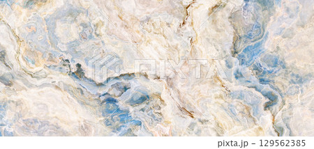 Blue and beige marble background Blue and beige marble background 129562385