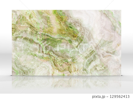 Green Onyx marble tile texture 129562413