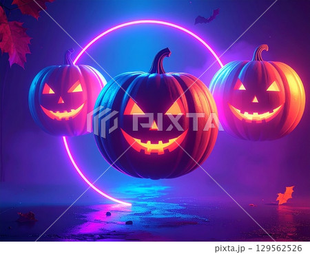 ハロウィーン かぼちゃ 129562526