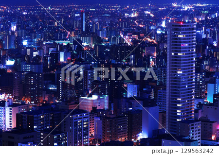 美しい札幌の夜景 美しい札幌の夜景 129563242