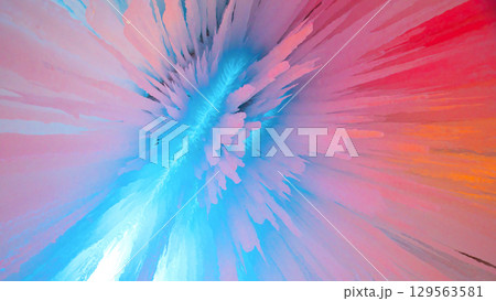 氷に覆われた氷 129563581