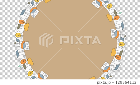 Cityscape illustration - Centered version Cityscape illustration - Centered version 129564112