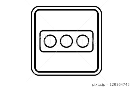 信号機ありの道路標識イラスト素材 信号機ありの道路標識イラスト素材 129564743