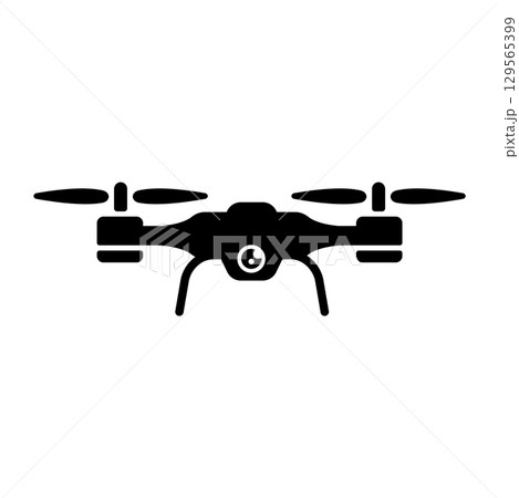 ドローン ベクターアイコンイラスト 129565399