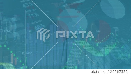 Image of data processing over wind turbine 129567322