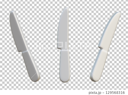 Cartoon Style Knife 3D Graphic Cartoon Style Knife 3D Graphic 129568316