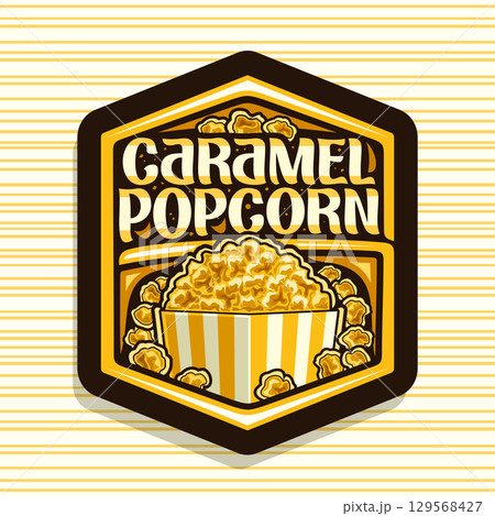 Vector logo for Caramel Popcorn 129568427