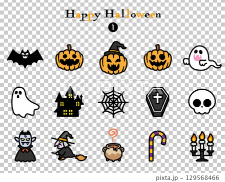Simple Icon Collection Halloween 129568466
