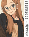 眼鏡をかけた女性 129568513