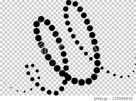Line dot of spiral and wave, symbol, icon. Design element Line dot of spiral and wave, symbol, icon. Design element 129568816