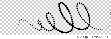 Line dot of spiral and wave, symbol, icon. Design element Line dot of spiral and wave, symbol, icon. Design element 129568861