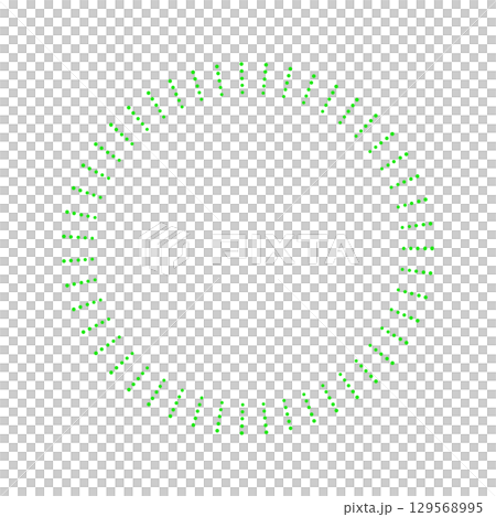 Neon green dotted circular sunburst - a simple and pop round frame/decoration Neon green dotted circular sunburst - a simple and pop round frame/decoration 129568995