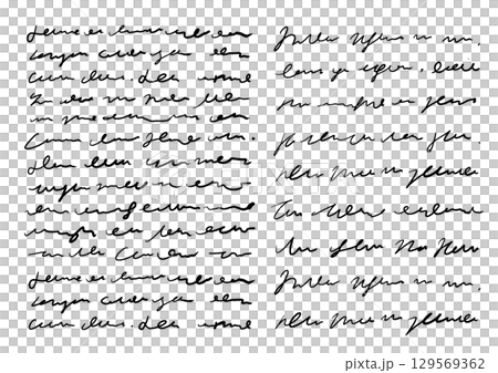 虛擬文本：不可讀的英文草書字符 129569362