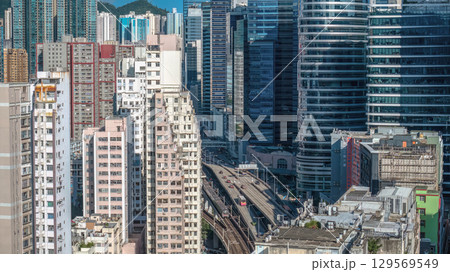 Aug 10 2025 Ngau Tau Kok Urban Landscape in Kowloon Hong Kong 129569549