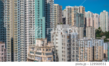 Aug 10 2025 Ngau Tau Kok Urban Landscape in Kowloon Hong Kong 129569551