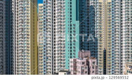 Aug 10 2025 Ngau Tau Kok Urban Landscape in Kowloon Hong Kong 129569552