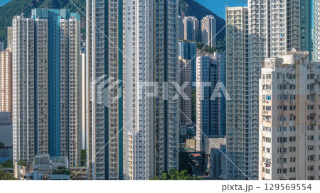 Aug 10 2025 Ngau Tau Kok Urban Landscape in Kowloon Hong Kong 129569554