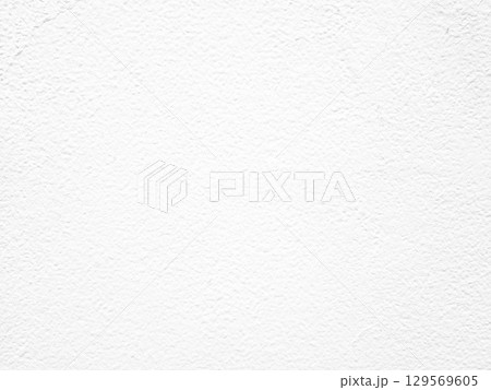 White Stucco Concrete Wall Texture Background, Suitable for Backdrop and Mockup. 129569605