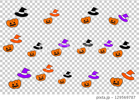 ハロウィン　魔女の帽子　カボチャ　大量 129569787