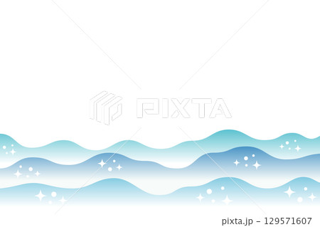 爽やかな水流イラスト素材 爽やかな水流イラスト素材 129571607