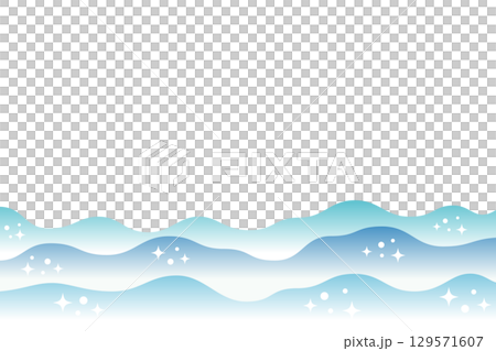 爽やかな水流イラスト素材 爽やかな水流イラスト素材 129571607