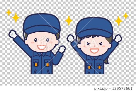 消防団員／2人組／男女 03 129572661