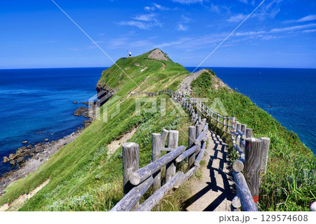 神威岬・チャレンカの小道から(北海道・積丹町) 神威岬・チャレンカの小道から(北海道・積丹町) 129574608