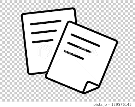Document icon monotone 129576143