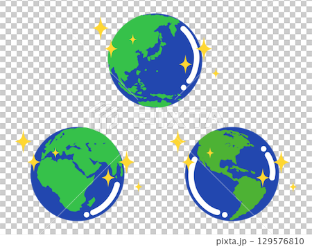 きれいな地球 ベクター きれいな地球 ベクター 129576810