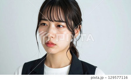怒っている女性 129577116