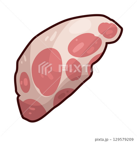 illustration of meat 129579209