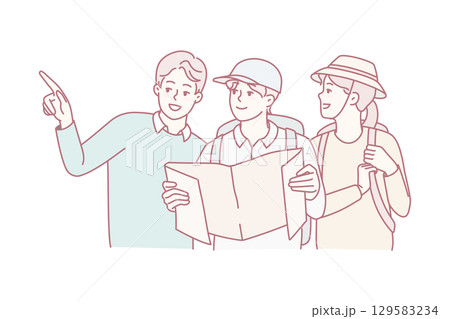 Local man help tourists finding right way 129583234
