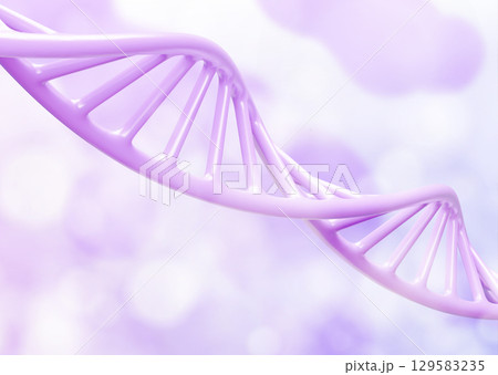 DNA helix strand spirals with purple gradient DNA helix strand spirals with purple gradient 129583235