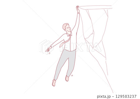 Business risk and crisis concept 129583237